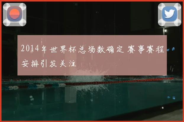 2014年世界杯总场数确定 赛事赛程安排引发关注